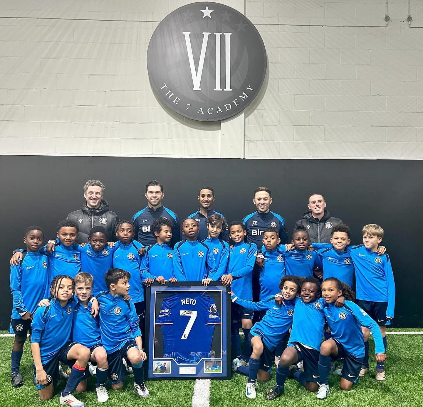 Chelsea FC Academy players at The 7 Academy
